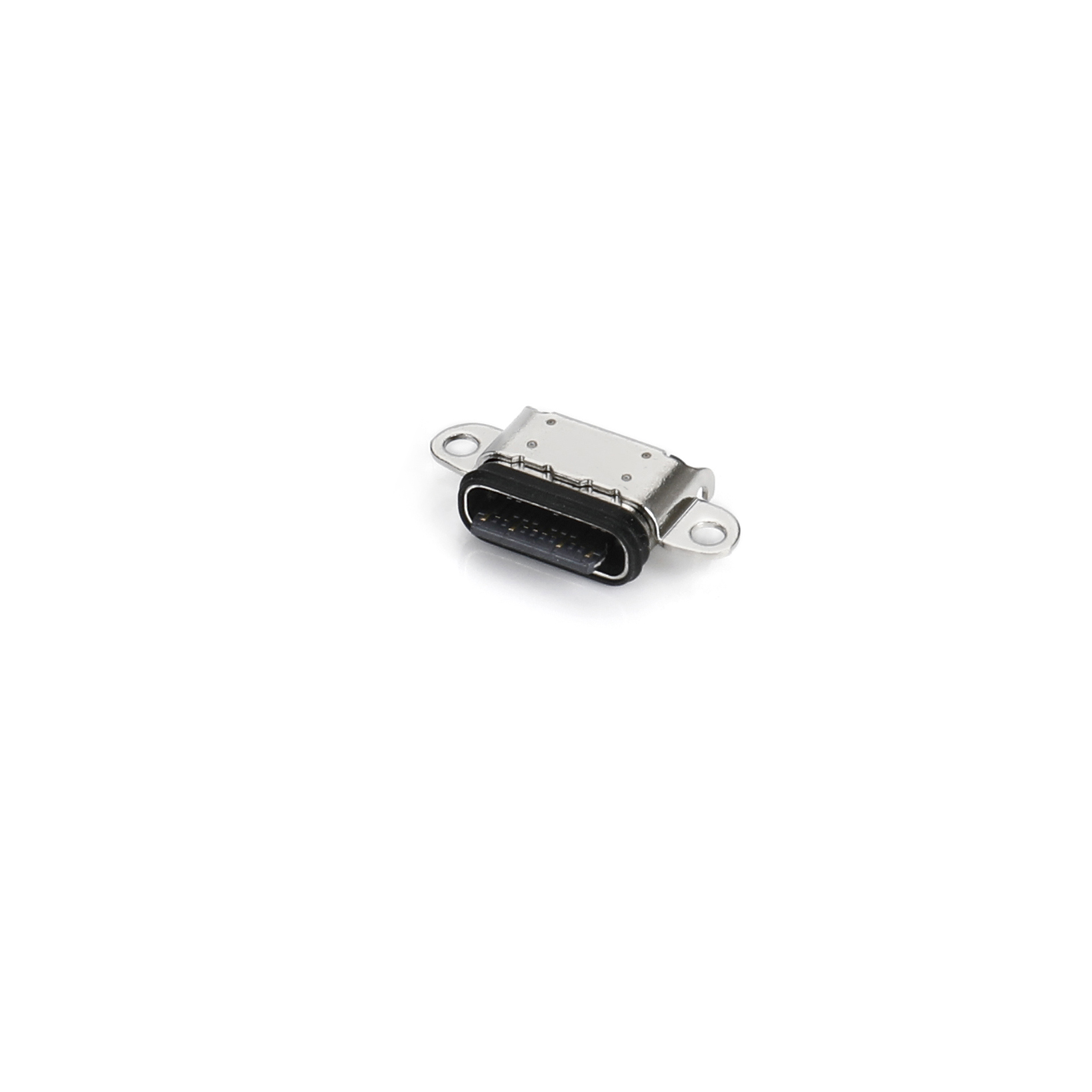 0724C-0574-WP  TYPE CF 24P 雙排SMT 90度沉板防水款帶鎖孔露舌片CH=0.70 L=8.90 IPX8